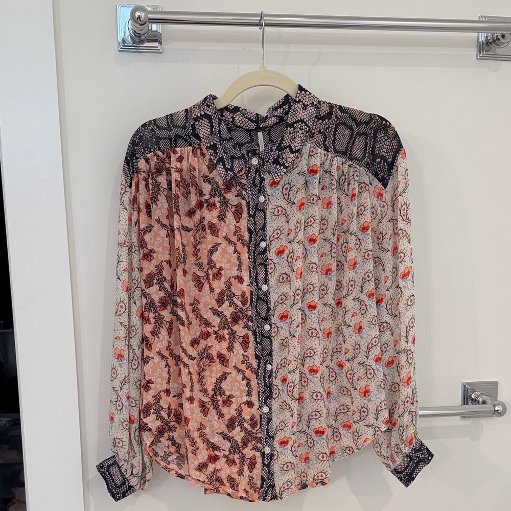 Floral Patchwork Blouse - Free People